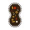 Virus bacterium pixel art. microbe Pathogenic infection Cell dis