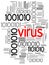 Virus in binary code