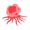 Virus cancer cell color line icon. Oncology sign. Disease, illness concept. sign. Pictogram for web, mobile app, promo. UI UX