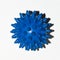 A virus cell. coronavirus, covid 19, blue ball on a white background.