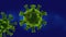 Virus cell isolated as microscope show that for Corona Virus
