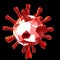 Virus covid-19 virus coronavirus tbackground pandemic , earth planet - 3d rendering