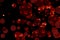 virus covid ball was mutation to dark red lava