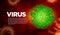 Virus.Element 3d.Vector.Illustration, molecule in green color, with specular texture. Covid-19.CoronaVirus. Lime Green and Dark Gr
