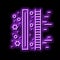virus filtration neon glow icon illustration