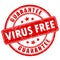 Virus free software vector stamp