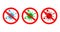 Virus icons. Stop corona. Sign bacteria danger. Antibacterial protection. Cell microbe infection. Warning coronavirus. Blue, green