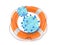 Virus inside life buoy