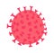 Virus isolated illustration. Symbol of epidemic and microbiologist or virologist