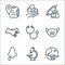 virus line icons. linear set. quality vector line set such as travel, research, runny nose, mask, doctor, bat, injection, medicine