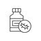 Virus, pills, bank icon. Simple line, outline vector elements of epidemic for ui and ux, website or mobile application
