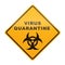 Virus Quarantine Sign