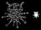 Virus Robot - Bright Web Net with Glare Spots