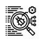 virus searching line icon vector illustration