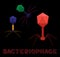 Virus Shape Bacteriophage Vector Illustration