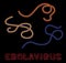 Virus Shape Ebolavirus Vector Illustration