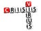 Virus Social Crisis. Coronavirus COVID-19. 3D red-white crossword puzzle on white background. Corona Virus Creative Words