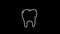 Virus Tooth Test Tube. Doodle icons. Trembling style. Transparent background