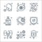 Virus transmission line icons. linear set. quality vector line set such as drip, no flight, kidneys, protection, coffin, hand