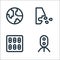 Virus transmission line icons. linear set. quality vector line set such as virus, medicine, cough