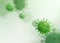 Virus vector background. Coronavirus alert pattern. Microbiology medical motion concept for banner, poster or flyer in