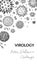 Virus vertical background in sketch style. Hand drawn bacteria, germ, microorganism. Microbiology scientific design. Vector