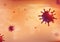 Viruses background with world map, coronavirus outbreak spreading, viral disease pandemic vector illustration