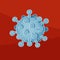 Viruses in blood, microbes, disease causing microorganisms, coronavirus COVID-19