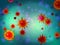 Viruses pathogenic microbes and bacteria under microscope 3d illustration. Flu cells and infectious diseases