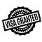 Visa Granted rubber stamp