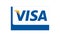 VISA Logo on white background editorial illustrative