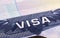 Visa in passport