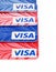 Visa. Plastic bank cards