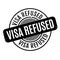 Visa Refused rubber stamp