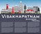 Visakhapatnam Skyline with Gray Buildings, Blue Sky and Copy Spa