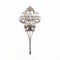 Viscountess Inspired Silver Crystal Hairpin - Baroque-inspired Ornamentation