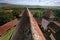 Viscri, Brasov county â€“ Transylvania. Panoramic view from the roof top.