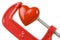 Vise Grip and red heart