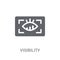 Visibility icon. Trendy Visibility logo concept on white background from Programming collection