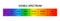 Visible light spectrum. Optical light wavelength. Electromagnetic visible color spectrum for human eye. Vector gradient