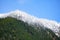 Visible snowline at high altitude along the Elwha River