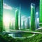 The vision for the advanced green energy in urban landscapes