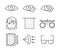 Vision diagnostic and correction icons