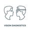 Vision Diagnostics icon. Simple illustration from ophthalmology collection. Creative Vision Diagnostics icon for web