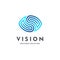 Vision. Eye logo. Video control signs. Smart business solution. Targeting