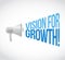 Vision for growth loudspeaker message concept