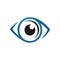 vision lens optical Eyes Logo design vector symbol concept idea