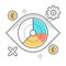 Vision related color line vector icon, illustration