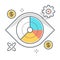 Vision related color line vector icon, illustration