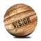 Vision wooden ball